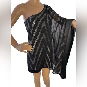 Marciano Tori One Shoulder Dress Small